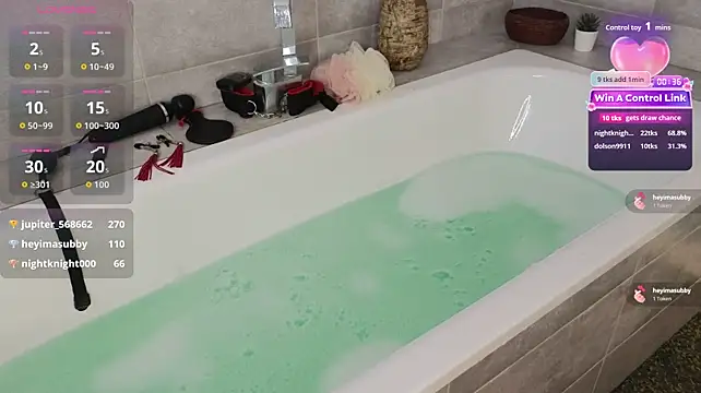 Lottieloon - Hot bath nipple massage with pussy tease