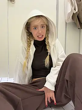 PollyLolly - Take off my top+ see bare tits PUBLIC WC