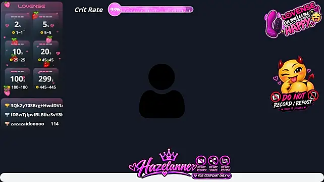 Hazelanne - Remove short tease panties