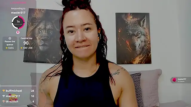 AngelMartinss - naked with oil , masturbation dildo