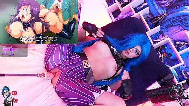 Jinx-- - spit on Jinx's tits 😻👉👈