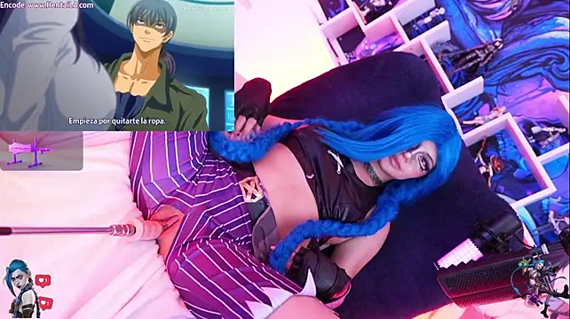 Jinx-- - rebound+ahegao of Jinx's tits🤗