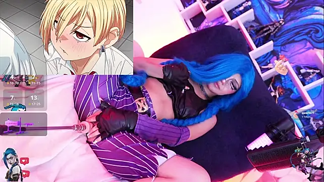 Jinx-- - oil+slap on Jinx's tits 🤭
