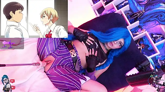 Jinx-- - oil+slap on Jinx's tits 🤭