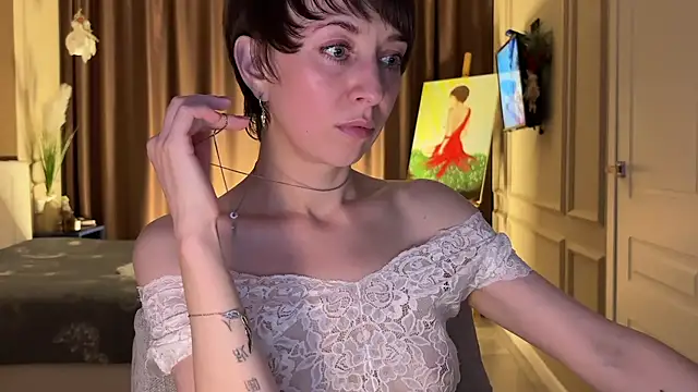 Daniellia_ - stay in just stockings?