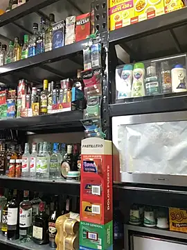 Andrea_19blonde - Naked in the store + customer touches ti