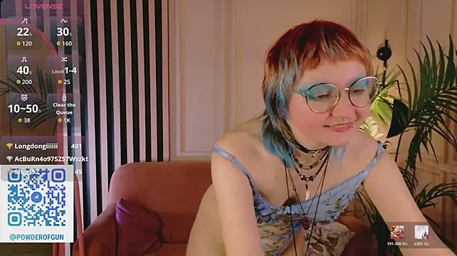 Powderofgun - Ahegao + nipples play