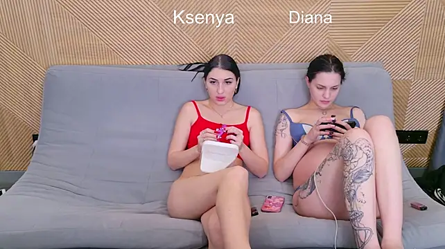 Ksenny - threesome sex + creampie