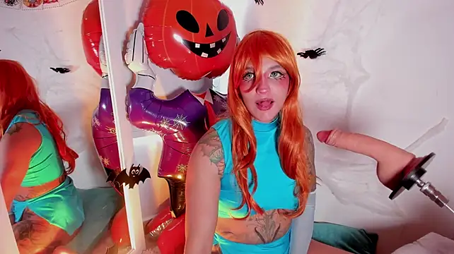 KuraiBi - ahegao and drop saliva in tits