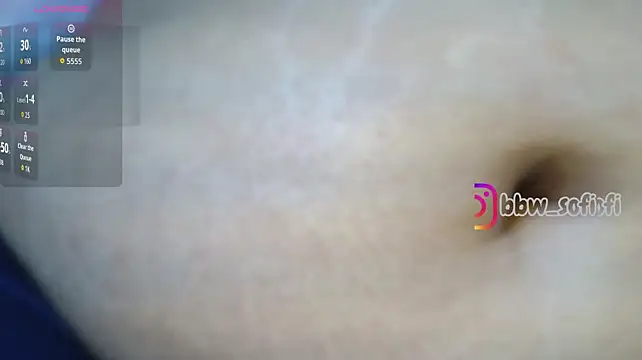 Virtual_charm_ - dildo in the belly button and 3 slaps