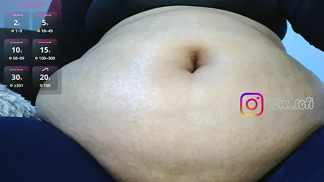 Virtual_charm_ - dildo in the belly button and 3 slaps