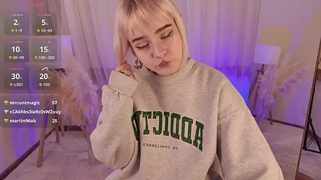 SilverEva - pinch+twist nipples close to cam on bra