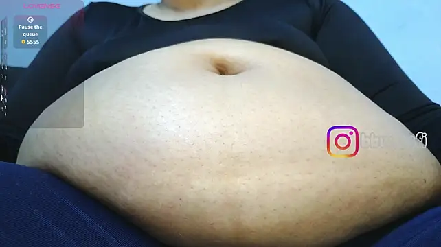 Virtual_charm_ - dildo in the belly button and 3 slaps