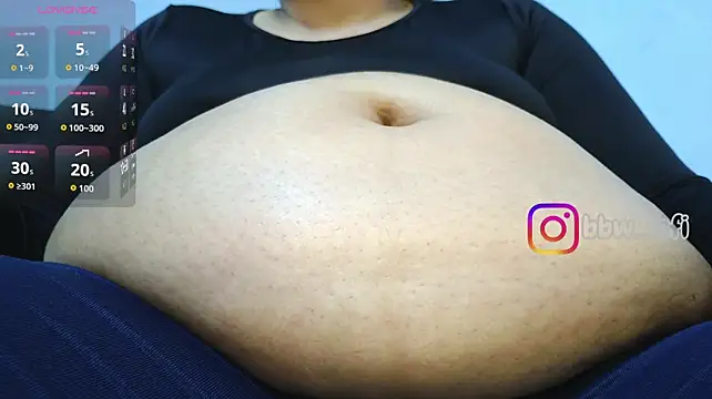 Virtual_charm_ - dildo in the belly button and 3 slaps