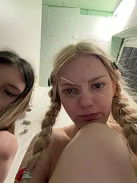Elsawhere - Elsa remove Nancy top!topless hands busy