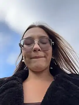 LunaMood - sucking a finger topless