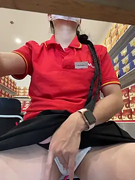 Sneaky_Cumshoot - Sneaky masturbating under Mart Cashier