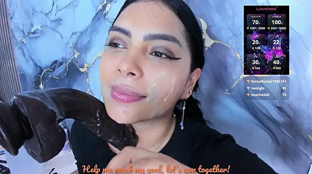 Evelinn_belen - deep throat with tongue sticking out