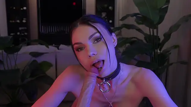 AmyLeeplay - BJ BIG DILDO WITH CUM IN MOUTH