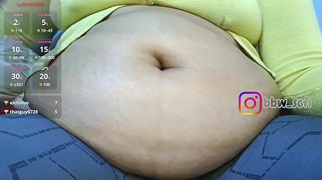 Virtual_charm_ - dildo in the belly button and 3 slaps