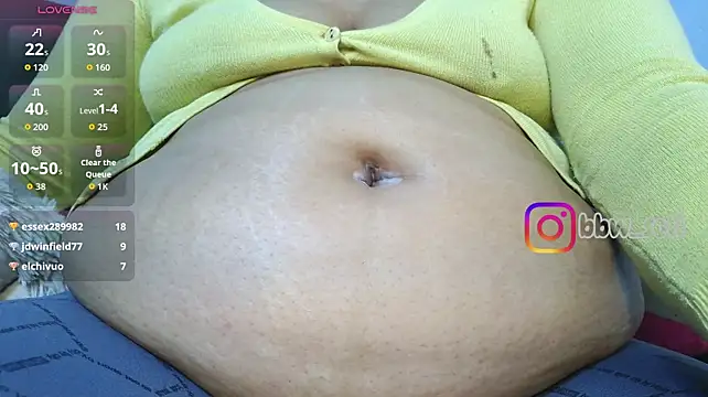 Virtual_charm_ - dildo in the belly button and 3 slaps