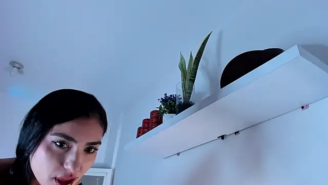 AnnieSofiia - panty aside + buttplug in oliy ass