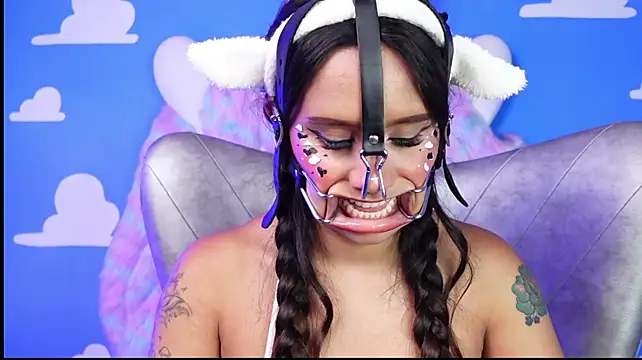 Foxy_samy - destroyed make up with sloppy saliva