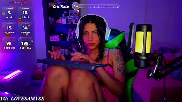 Lovelyamyy - CUM SHOW IN PANTIES + FEETS + DOMI👾