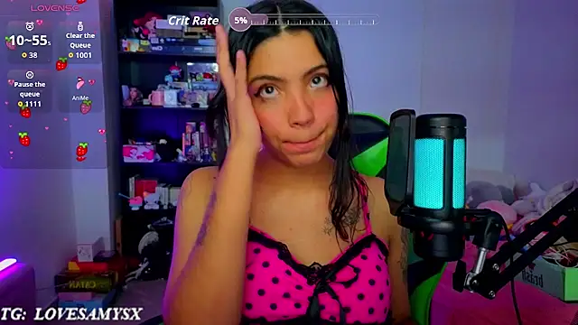 Lovelyamyy - CUM SHOW IN PANTIES + FEETS + DOMI👾