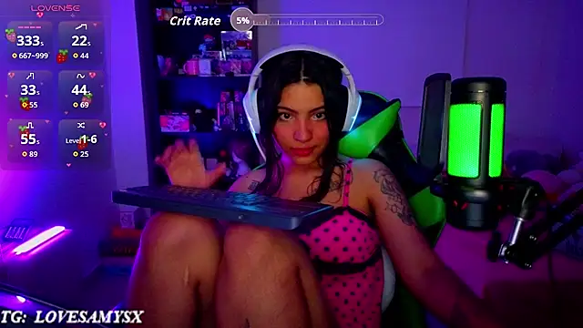 Lovelyamyy - CUM SHOW IN PANTIES + FEETS + DOMI👾
