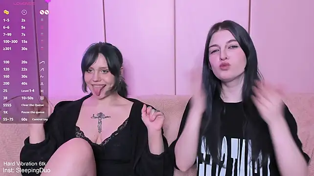 SleepingDuo - Flash boobs both