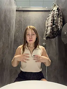 SlavicCandy - lick finger & touch pussy in park