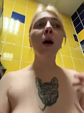 Sunny___Bunny - lick finger while looking at stranger