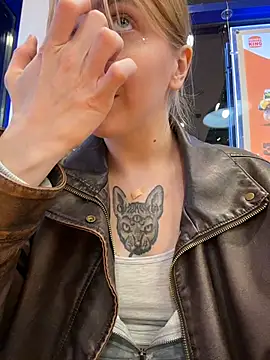Sunny___Bunny - lick finger while looking at stranger