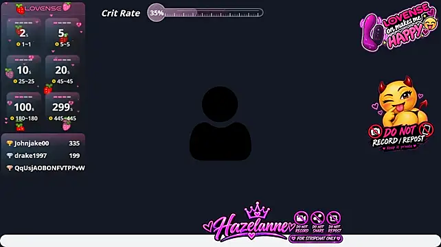 Hazelanne - remove outfit tease panties&handbra
