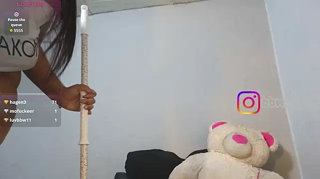 Virtual_charm_ - dildo in the belly button and 3 slaps