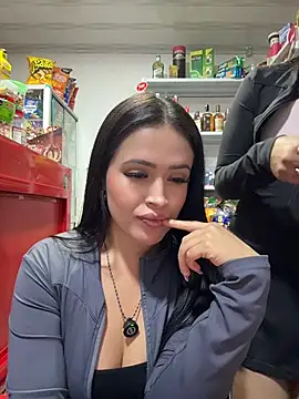 Sara_fun - Two girls naked in store public