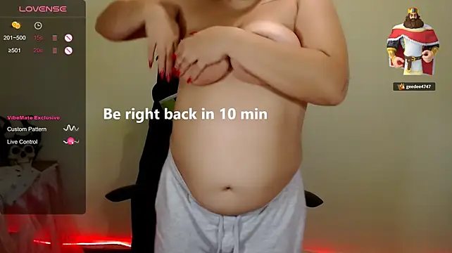 LisaAsianFlower - caresing bare boobs