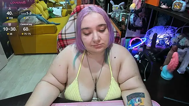 Softie_Sofy - Pussyfuck with black big toy~( •̀ ω •́ )
