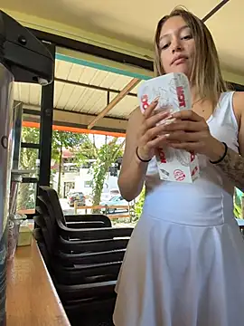 Ana____ - Shorts off, work out in a thong 😈