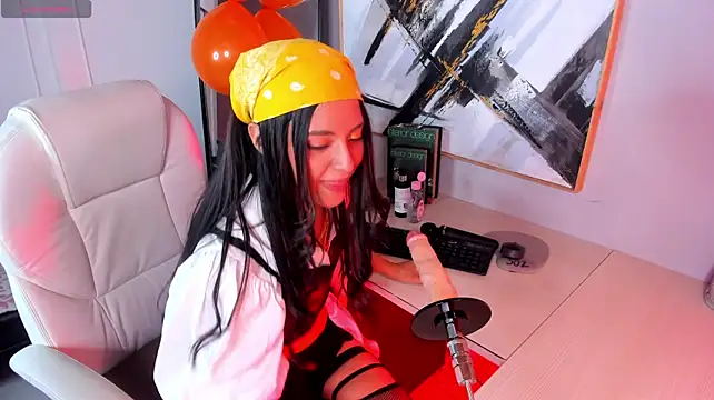 Kiara_goldd - Ride Dildo on Desk <3