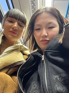 CreamPuff- - Massage boobs each other in public