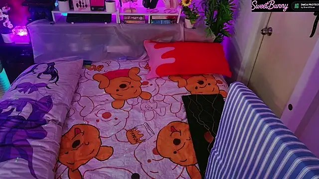 25sweetlilbunny - Fuckmachine 10 min in BED missionary.