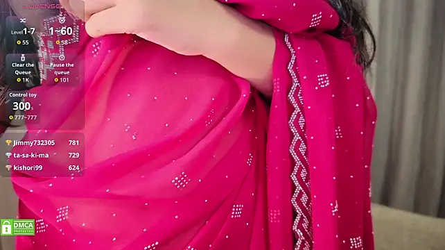 LushRitu - oil on boobs and dildo suck