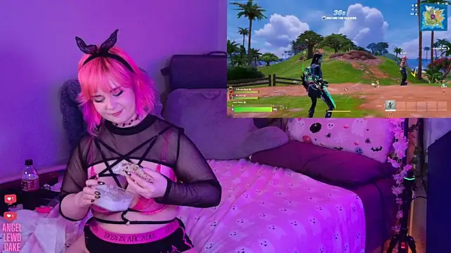 Angel-Lewd-Cake - Fuck machine🩷Doggy position on floor