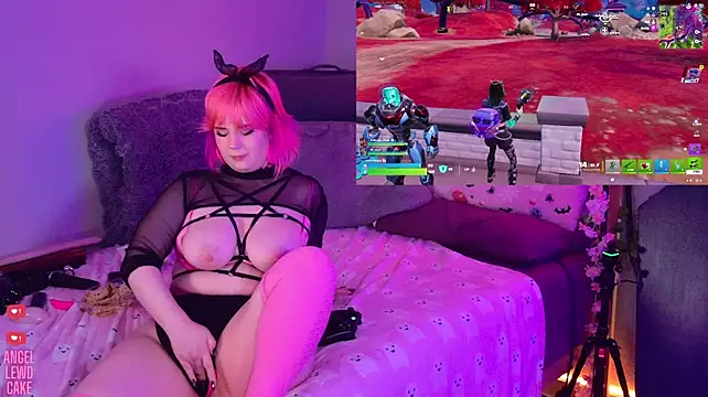 Angel-Lewd-Cake - Fuck machine🩷Doggy position on floor