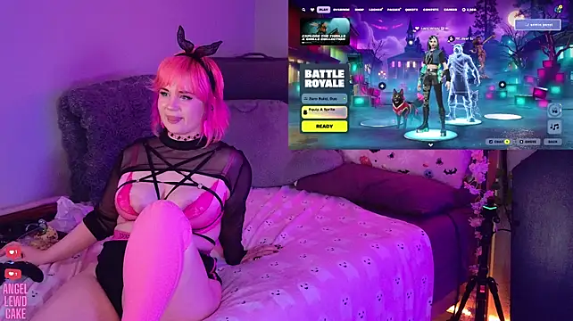 Angel-Lewd-Cake - Fuck machine🩷Doggy position on floor