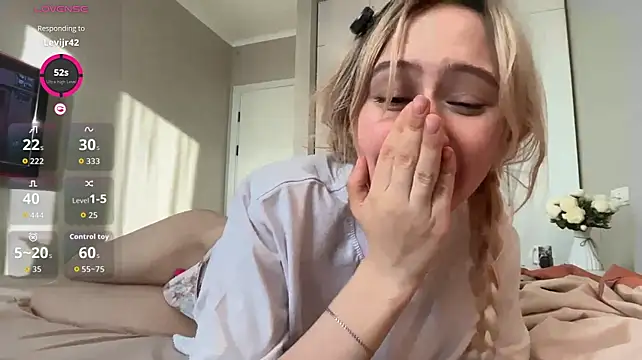AnnabelleDreams - cream on my nippless and shake boobs