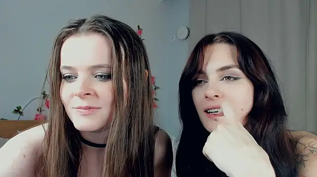 KrystalTrudel - deep french kiss with tongue licking