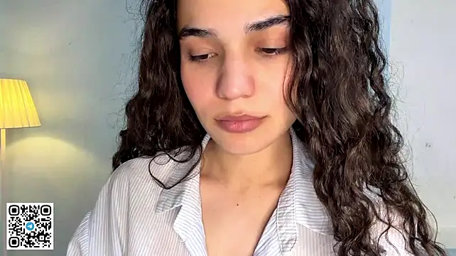BrendaBennett - unbutton shirt + squeeze boobies